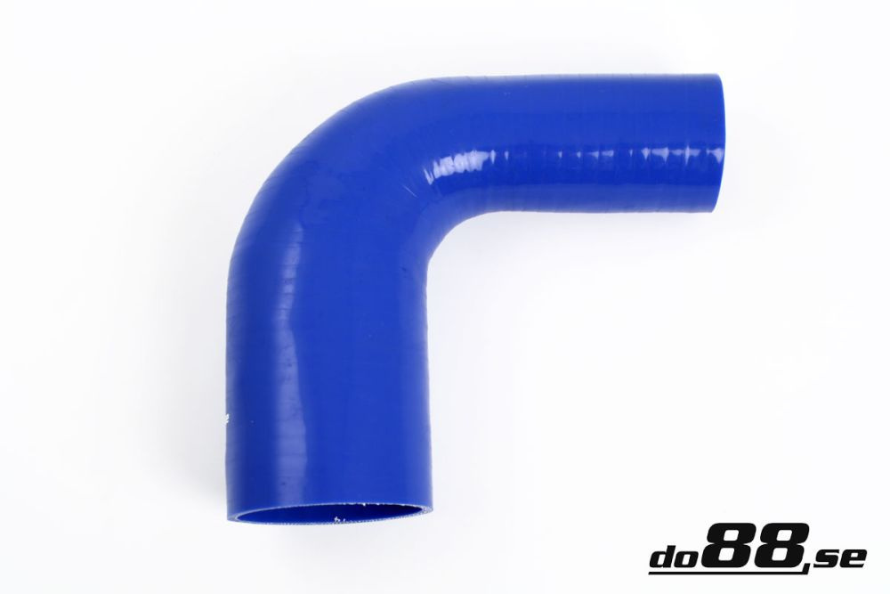 Silicone Hose Blue 90 degree 2,25 - 3\'\' (57 - 76mm) in the group Silicone hose / hoses / Silicone hose Blue / Reducing elbow / 90 degree at do88 AB (BR90G57-76)