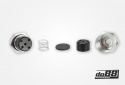 Backventil för 6mm slang, Aluminium Backventil för 6mm slang, Aluminium
