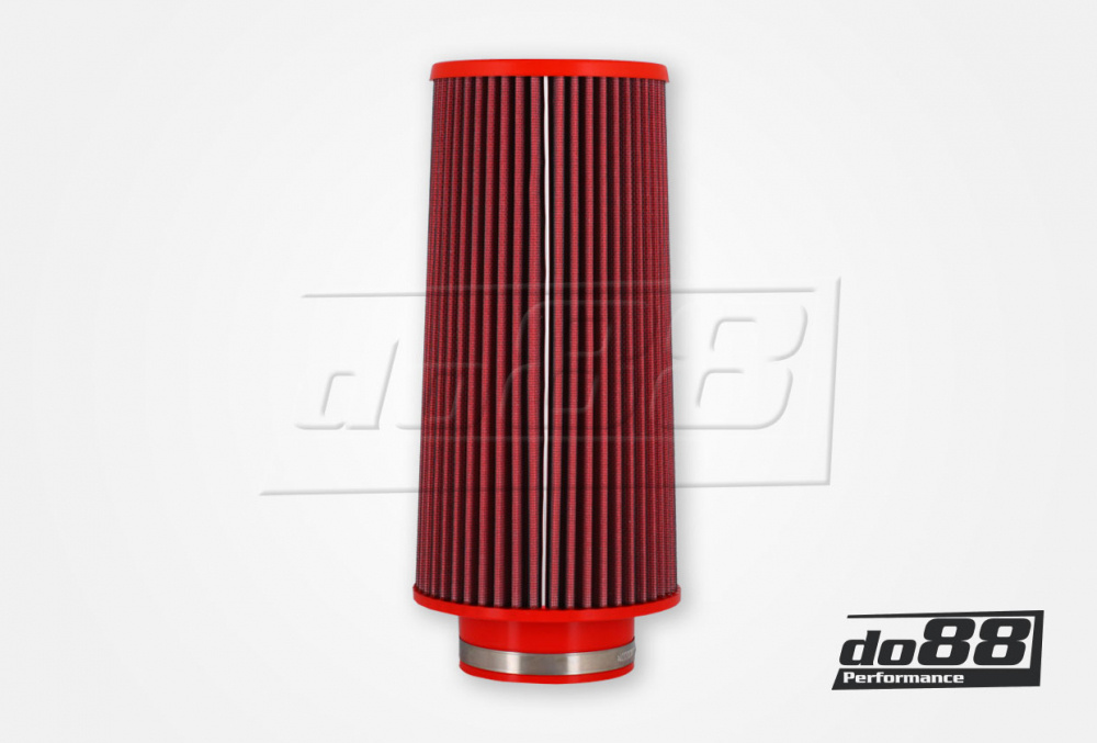 BMC Twin Air Koniskt Luftfilter, Anslutning 90mm, Längd 300mm