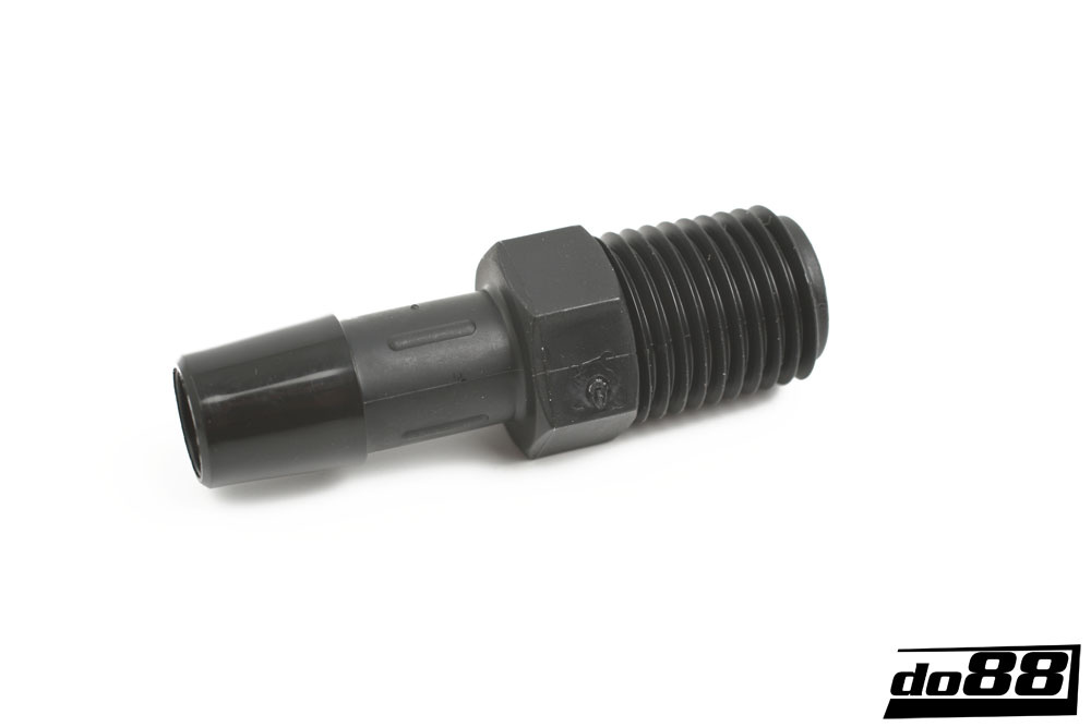 Straight Coupler 9,5mm 1/4\'\'-18 NPT in the group Hose accessories / Plastic hose fittings / Connection NPT thread at do88 AB (NC-10-NPT3)