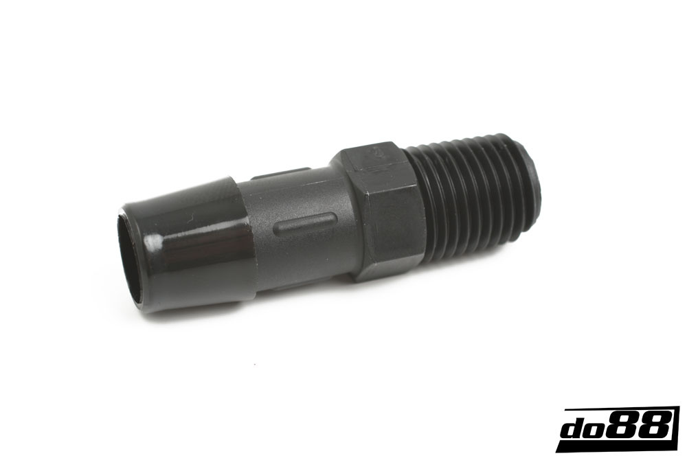 Straight Coupler 13mm 1/4\'\'-18 NPT in the group Hose accessories / Plastic hose fittings / Connection NPT thread at do88 AB (NC-13-NPT3)