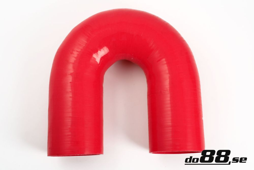 Silicone Hose Red 180 degree 4\'\' (102mm) in the group Silicone hose / hoses / Silicone hose Red / Elbows / 180 degree at do88 AB (RB180G102)