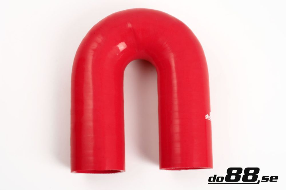 Silicone Hose Red 180 degree 1\'\' (25mm) in the group Silicone hose / hoses / Silicone hose Red / Elbows / 180 degree at do88 AB (RB180G25)