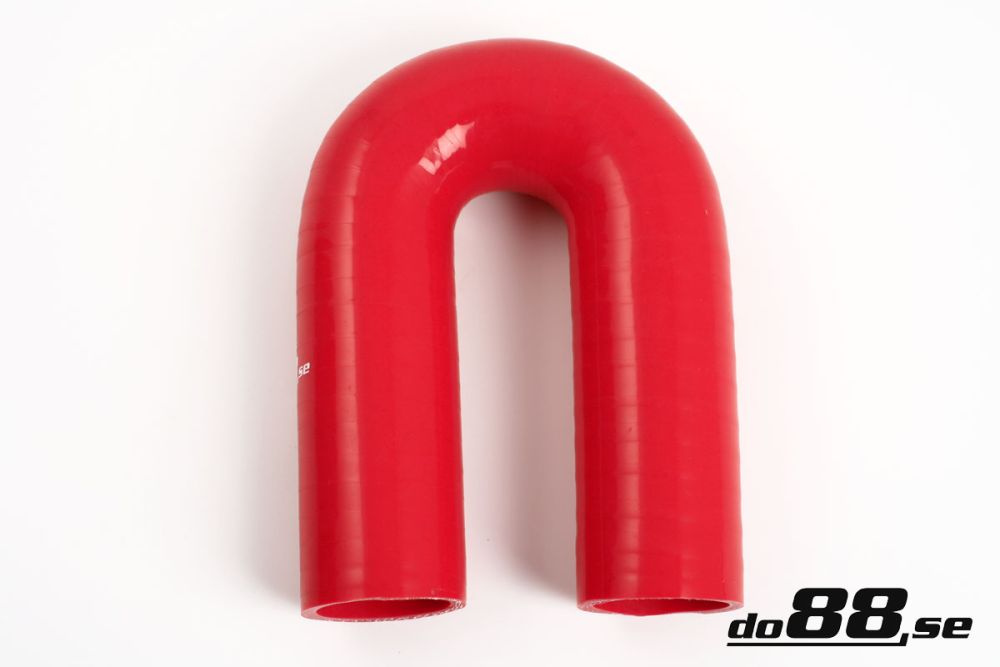 Silicone Hose Red 180 degree 1,5\'\' (38mm) in the group Silicone hose / hoses / Silicone hose Red / Elbows / 180 degree at do88 AB (RB180G38)