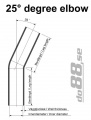 Silikonslang Röd 25 grader 2,5´´ (63mm) Silikonslang Röd 25 grader 2,5´´ (63mm)