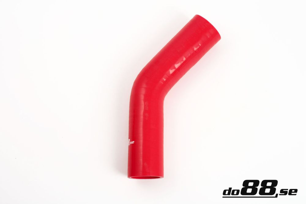 Silicone Hose Red 45 degree 1\'\' (25mm) in the group Silicone hose / hoses / Silicone hose Red / Elbows / 45 degree at do88 AB (RB45G25)