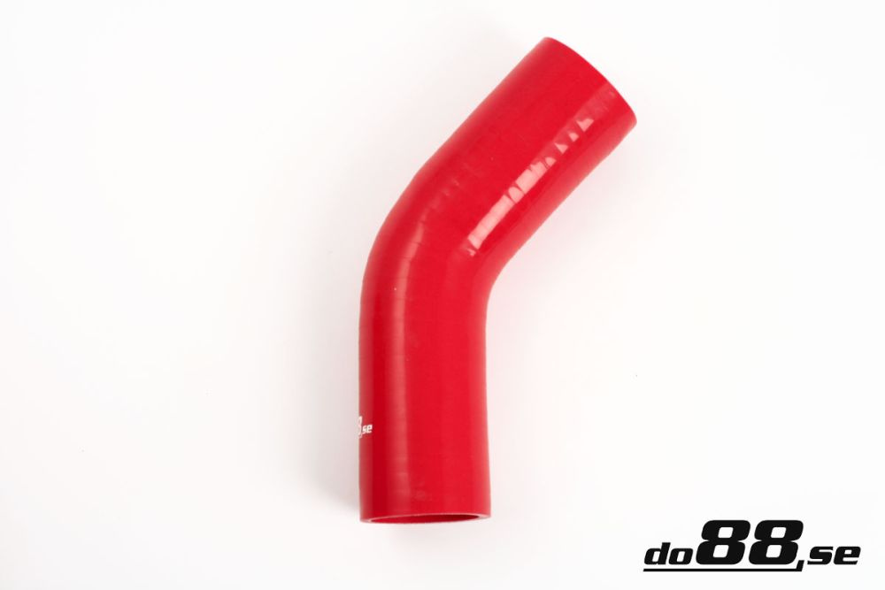 Silicone Hose Red 45 degree 2\'\' (51mm) in the group Silicone hose / hoses / Silicone hose Red / Elbows / 45 degree at do88 AB (RB45G51)