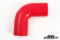 Silicone Hose Red 90 degree 3,125'' (80mm)