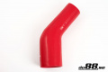 Silicone Hose Red 45 degree 3,5 - 4'' (89 - 102mm)