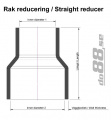 Silikonslang Röd reducering 1,25 - 1,375´´ (32-35mm)