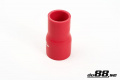 Silikonslang Röd reducering 2 - 2,375´´ (51-60mm) Silikonslang Röd reducering 2 - 2,375´´ (51-60mm)