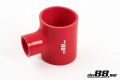 Silikonslang Röd T 3´´ + 1,25´´ (76+32mm) Silikonslang Röd T 3´´ + 1,25´´ (76+32mm)