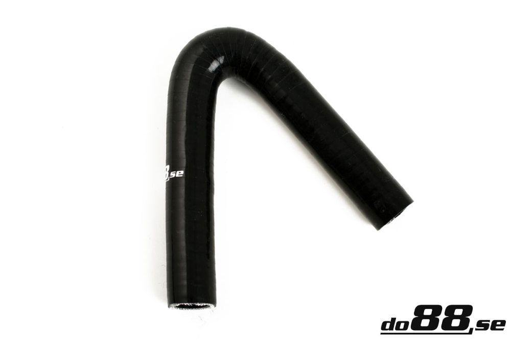 Silicone Hose Black 135 degree 0,375\'\' (9,5mm) in the group Silicone hose / hoses / Silicone hose Black / Elbows / 135 degree at do88 AB (SB135G9.5)