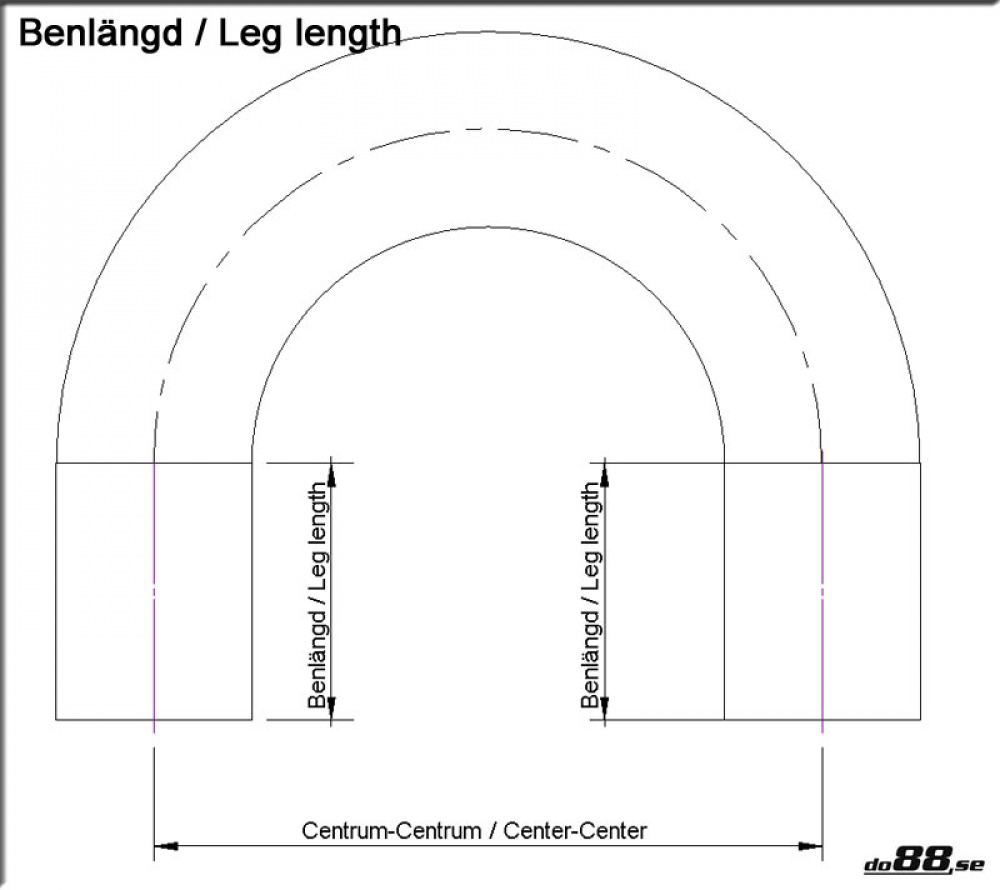 Silikonslang Svart 180 grader 0,5´´ (13mm)
