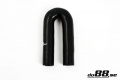 Silikonslang Svart 180 grader 1´´ (25mm) Silikonslang Svart 180 grader 1´´ (25mm)