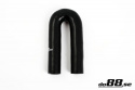 Silikonslang Svart 180 grader 1´´ (25mm) Silikonslang Svart 180 grader 1´´ (25mm)