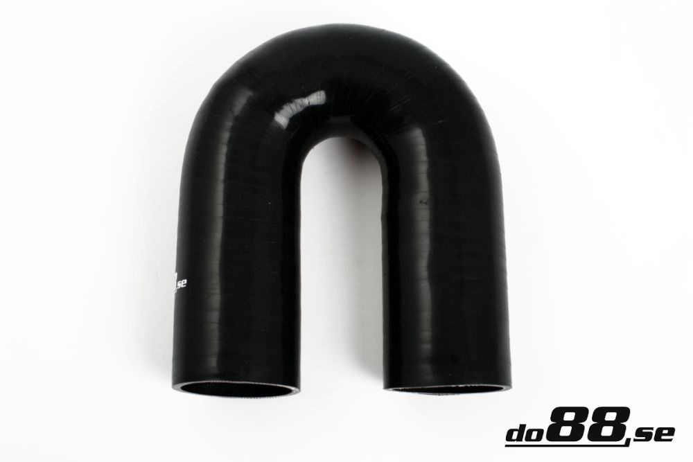 Silicone Hose Black 180 degree 2,375\'\' (60mm) in the group Silicone hose / hoses / Silicone hose Black / Elbows / 180 degree at do88 AB (SB180G60)