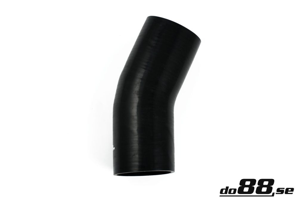Silicone Hose Black 25 degree 4,25\'\' (108mm) in the group Silicone hose / hoses / Silicone hose Black / Elbows / 25 degree at do88 AB (SB25G108)