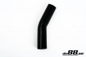 Silikonslang Svart 25 grader 1,625´´ (41mm) Silikonslang Svart 25 grader 1,625´´ (41mm)