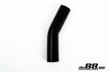 Silikonslang Svart 25 grader 1,625´´ (41mm) Silikonslang Svart 25 grader 1,625´´ (41mm)