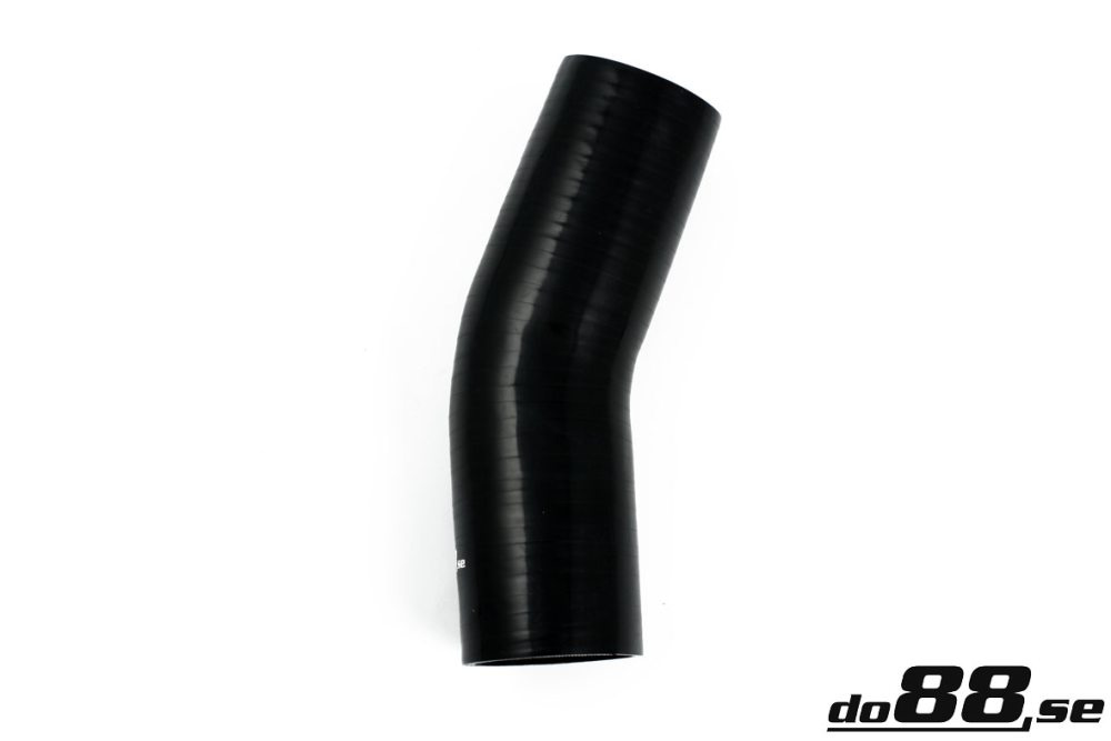 Silicone Hose Black 25 degree 2,56\'\' (65mm) in the group Silicone hose / hoses / Silicone hose Black / Elbows / 25 degree at do88 AB (SB25G65)
