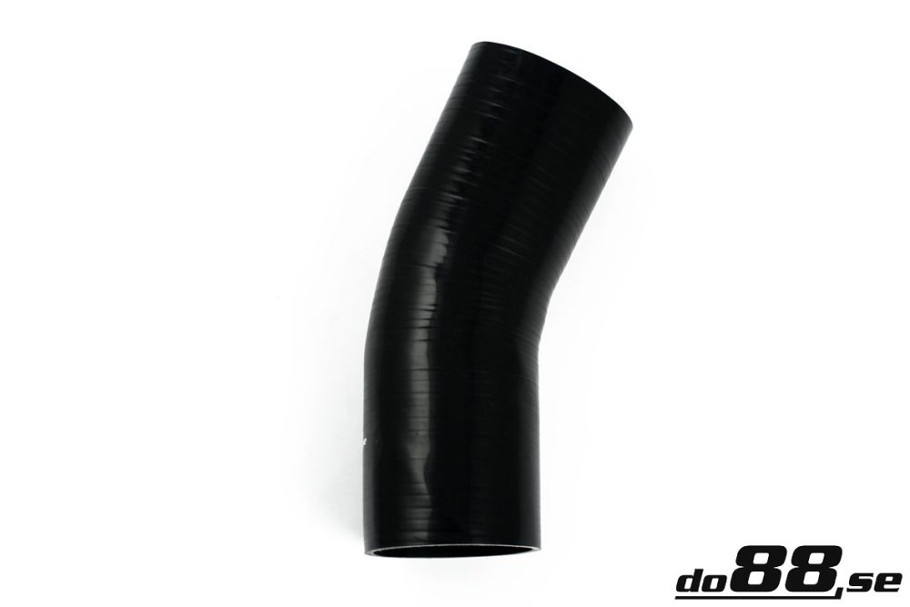 Silicone Hose Black 25 degree 3,75\'\' (95mm) in the group Silicone hose / hoses / Silicone hose Black / Elbows / 25 degree at do88 AB (SB25G95)