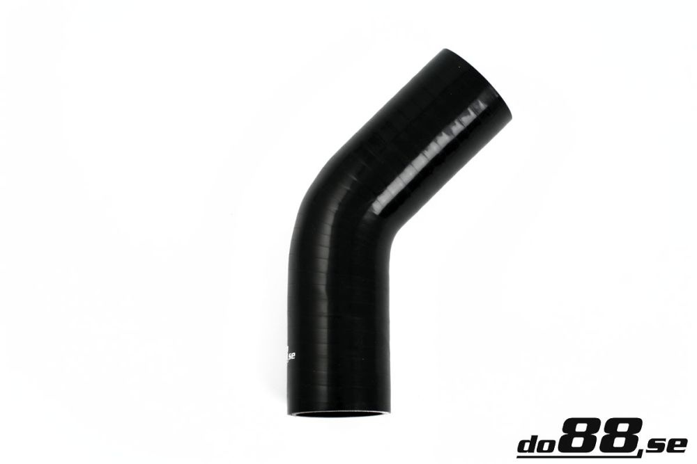 Silicone Hose Black 45 degree 2\'\' (51mm) in the group Silicone hose / hoses / Silicone hose Black / Elbows / 45 degree at do88 AB (SB45G51)