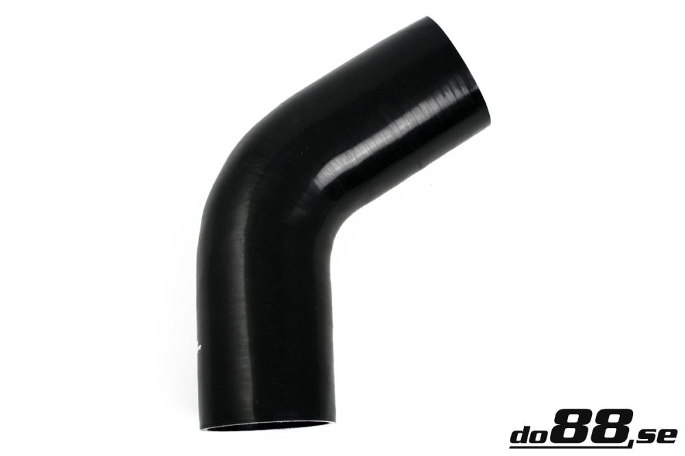 Silicone Hose Black 60 degree 4,25\'\' (108mm) in the group Silicone hose / hoses / Silicone hose Black / Elbows / 60 degree at do88 AB (SB60G108)