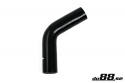 Silikonslang Svart 60 grader 1,25´´ (32mm) Silikonslang Svart 60 grader 1,25´´ (32mm)