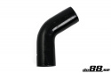 Silikonslang Svart 60 grader 2,68´´ (68mm) Silikonslang Svart 60 grader 2,68´´ (68mm)