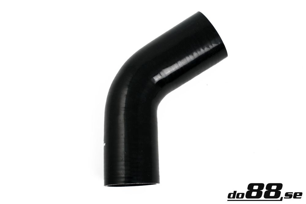 Silicone Hose Black 60 degree 3,125\'\' (80mm) in the group Silicone hose / hoses / Silicone hose Black / Elbows / 60 degree at do88 AB (SB60G80)
