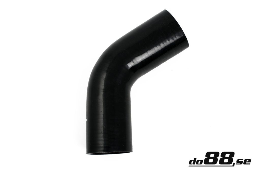 Silicone Hose Black 60 degree 3,25\'\' (83mm) in the group Silicone hose / hoses / Silicone hose Black / Elbows / 60 degree at do88 AB (SB60G83)