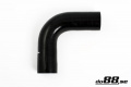 Silikonslang Svart 90 grader 1´´ (25mm) Silikonslang Svart 90 grader 1´´ (25mm)