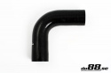 Silikonslang Svart 90 grader 1´´ (25mm) Silikonslang Svart 90 grader 1´´ (25mm)