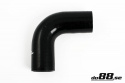 Silikonslang Svart 90 grader 2,126´´ (54mm) Silikonslang Svart 90 grader 2,126´´ (54mm)