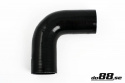 Silikonslang Svart 90 grader 2,68´´ (68mm) Silikonslang Svart 90 grader 2,68´´ (68mm)