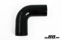 Silikonslang Svart 90 grader 2,68´´ (68mm) Silikonslang Svart 90 grader 2,68´´ (68mm)