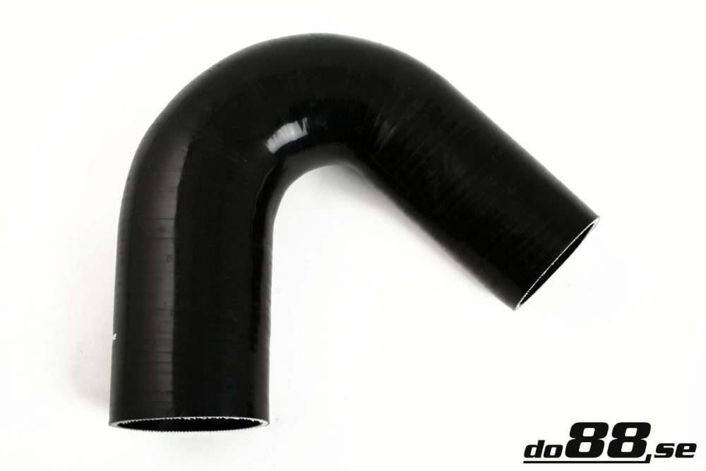 Silicone Hose Black 135 degree 3 - 3,5\'\' (76-89mm) in the group Silicone hose / hoses / Silicone hose Black / Reducing elbow / 135 degree at do88 AB (SBR135G76-89)