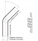 Silikonslang Svart 25 grader 3 - 4´´ (76 - 102mm) Silikonslang Svart 25 grader 3 - 4´´ (76 - 102mm)