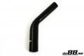 Silikonslang Svart 45 grader 1 - 1,25´´ (25-32mm) Silikonslang Svart 45 grader 1 - 1,25´´ (25-32mm)