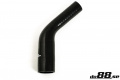 Silikonslang Svart 45 grader 1,375 - 1,75´´ (35-45mm) Silikonslang Svart 45 grader 1,375 - 1,75´´ (35-45mm)