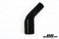 Silikonslang Svart 45 grader 2,5 - 3,25´´ (63-83mm) Silikonslang Svart 45 grader 2,5 - 3,25´´ (63-83mm)