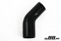 Silicone Hose Black 45 degree 3,125 - 3,5'' (80-89mm)
