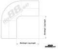 Silikonslang Svart 90 grader 3,25 - 3,5´´ (83-89mm) Silikonslang Svart 90 grader 3,25 - 3,5´´ (83-89mm)