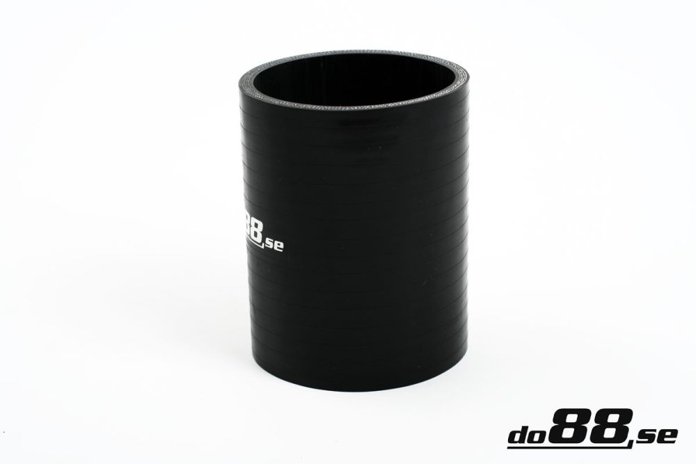 Silicone Hose Black Coupler 3\'\' (76mm) in the group Silicone hose / hoses / Silicone hose Black / Straight 10cm at do88 AB (SC76)