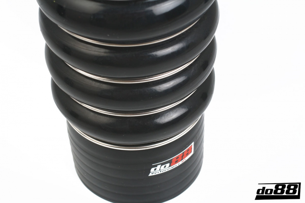 Silikonslang Svart Flexkoppling 4-Steg 3,5´´ (89mm) Silikonslang Svart Flexkoppling 4-Steg 3,5´´ (89mm)