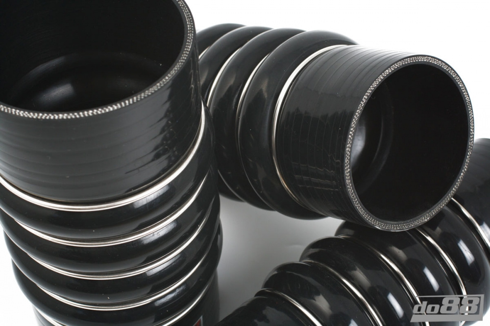 Silikonslang Svart Flexkoppling 4-Steg 3,5´´ (89mm) Silikonslang Svart Flexkoppling 4-Steg 3,5´´ (89mm)