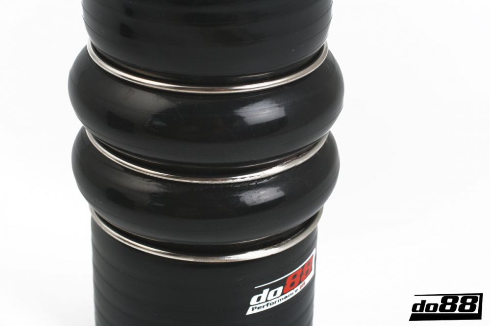 Silikonslang Svart Flexkoppling 2-Steg 3,25´´ (83mm) Silikonslang Svart Flexkoppling 2-Steg 3,25´´ (83mm)