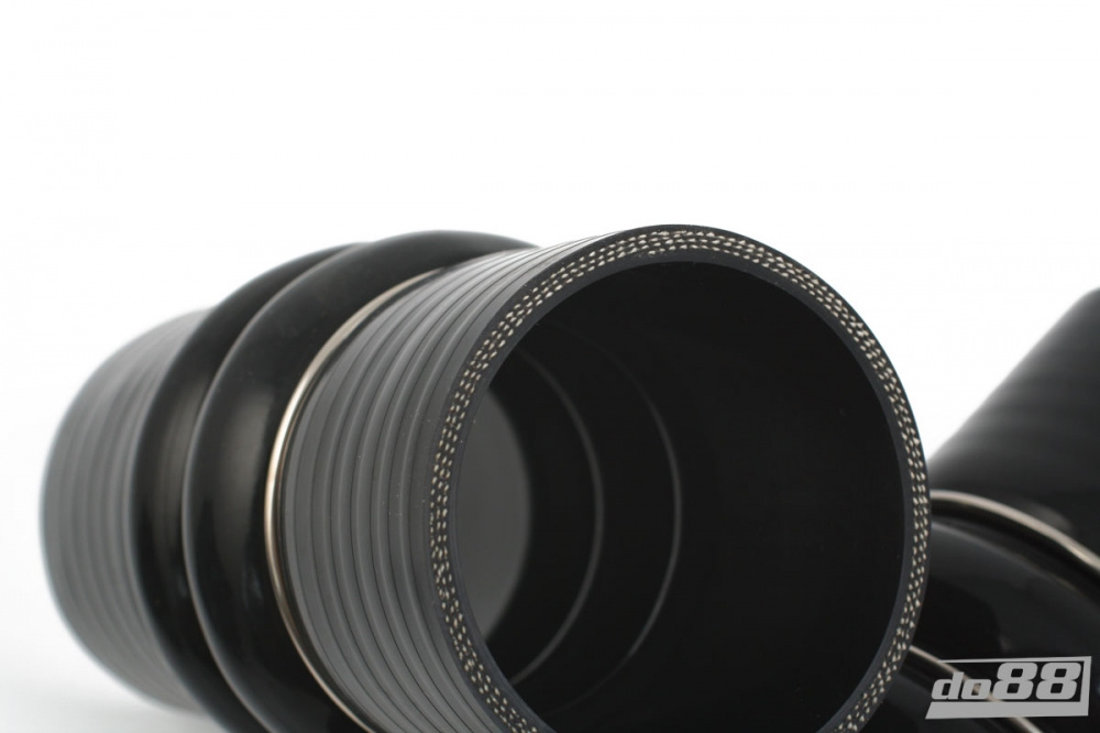 Silikonslang Svart Flexkoppling 2-Steg 3,25´´ (83mm) Silikonslang Svart Flexkoppling 2-Steg 3,25´´ (83mm)