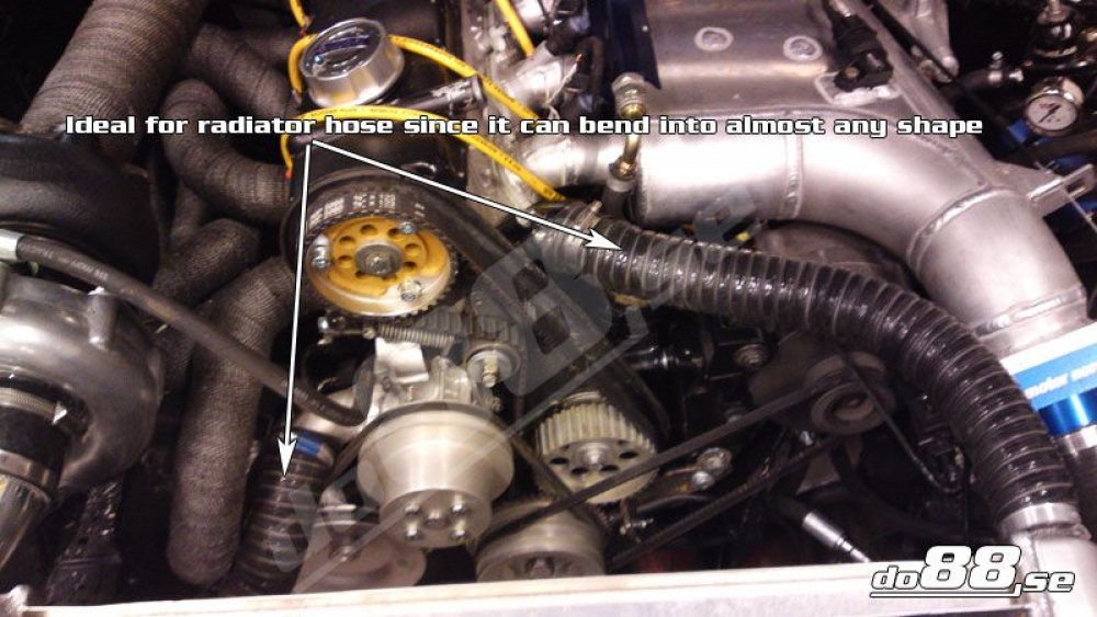 Silikonslang Svart Flexibel 1,5´´ (38mm) Silikonslang Svart Flexibel 1,5´´ (38mm)